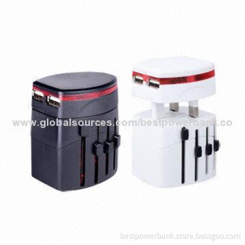 2014 Newest Universal Sockets with 2.1A Output Current, UK/US/AU/EU Plugs in One Pattern